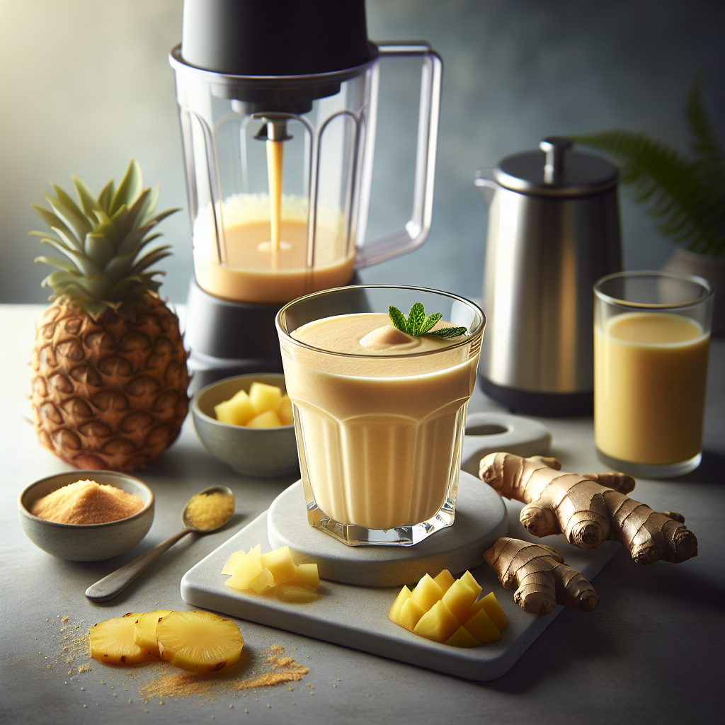 Ananas-Ingwer-Smoothie